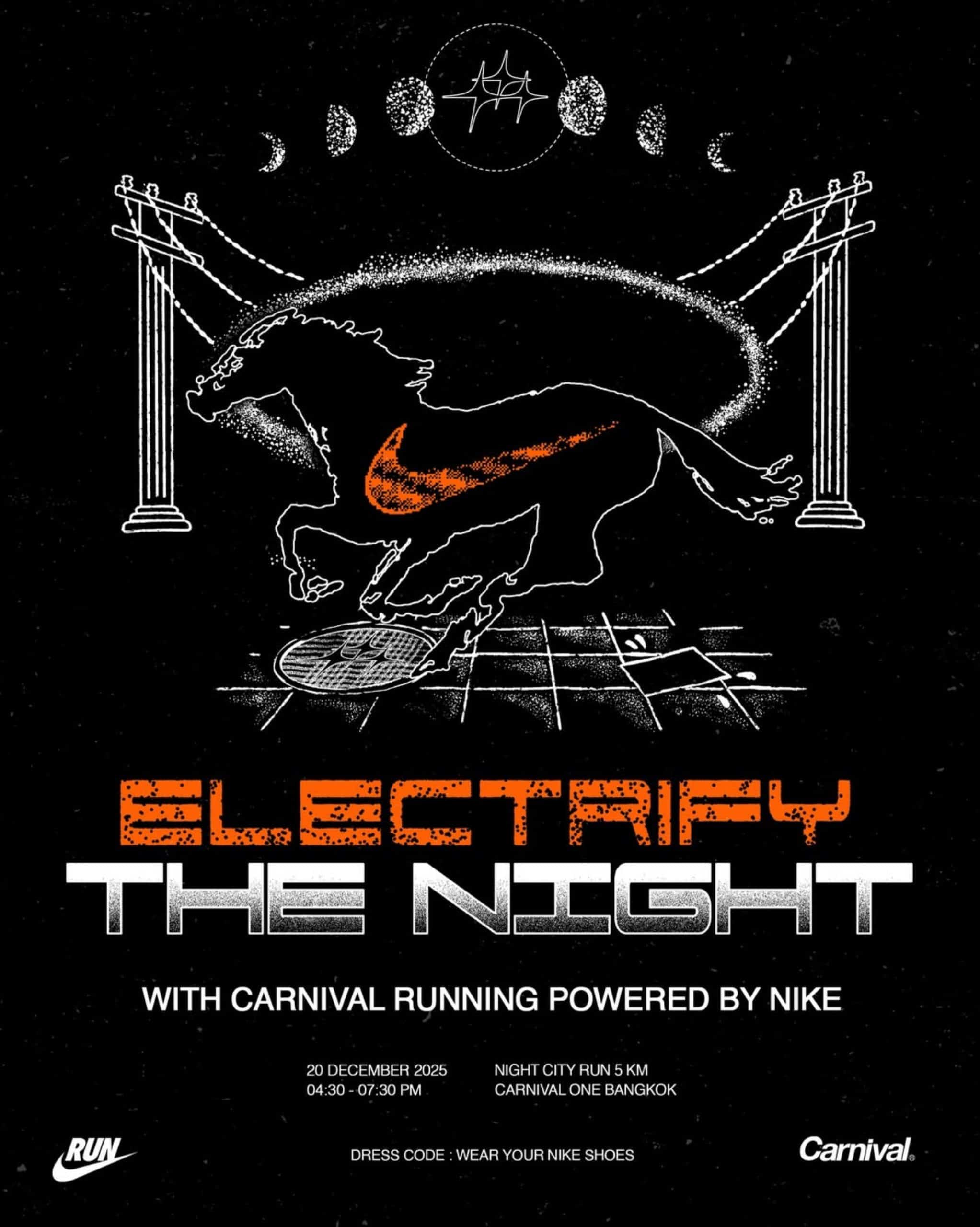 Bangkok : CARNIVAL et Nike illuminent la nuit avec une course urbaine de 5 km