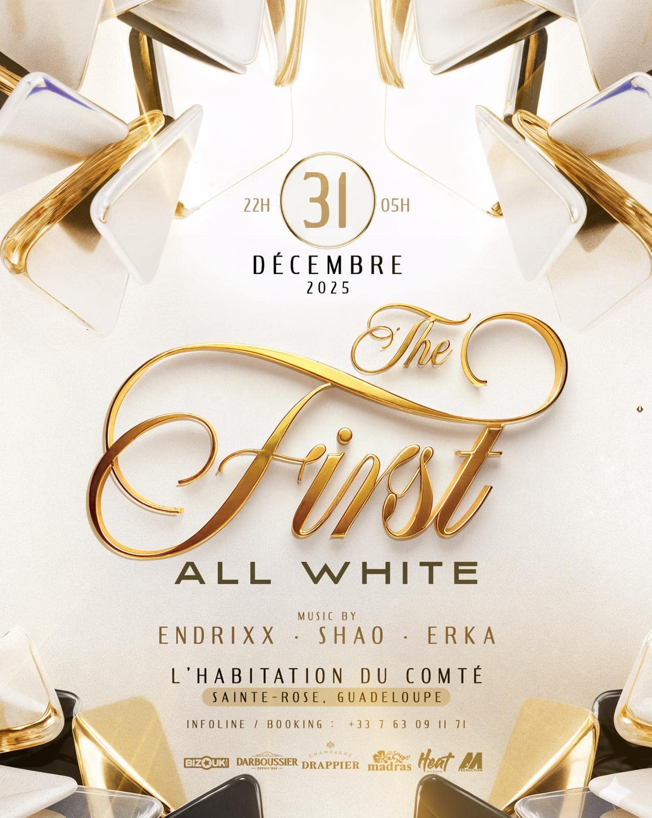 “The First – All White” : une nuit en blanc pour accueillir 2026 à Sainte-Rose