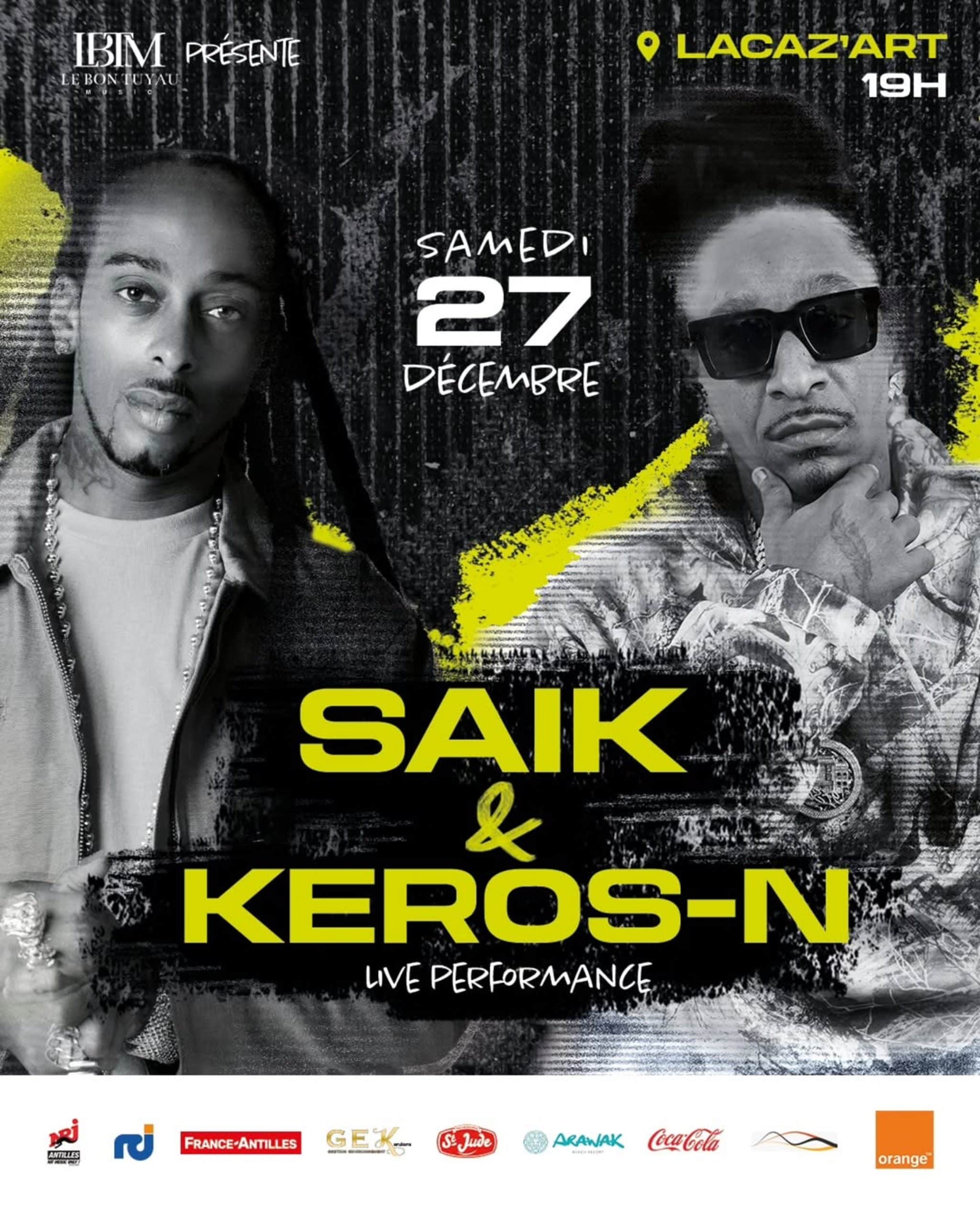 Saïk & Keros-N : l’union historique à LaCaz’Art