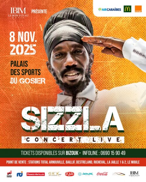 Sizzla Kalonji en concert live au Gosier : une nuit reggae-dancehall légendaire vous attend le 8 novembre 2025