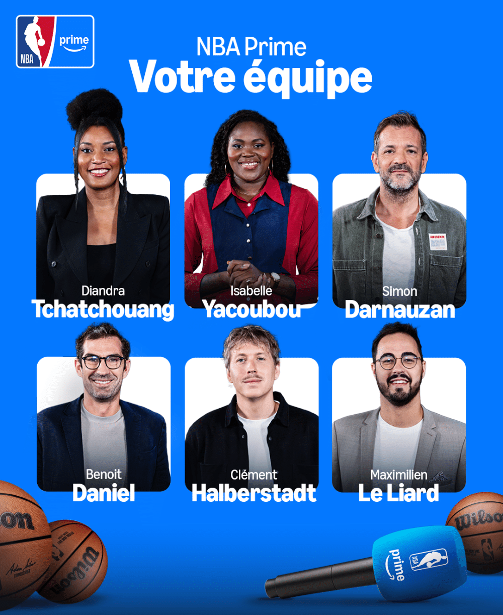 Prime Video annonce son équipe de commentateurs et consultants pour la première saison NBA sur Prime