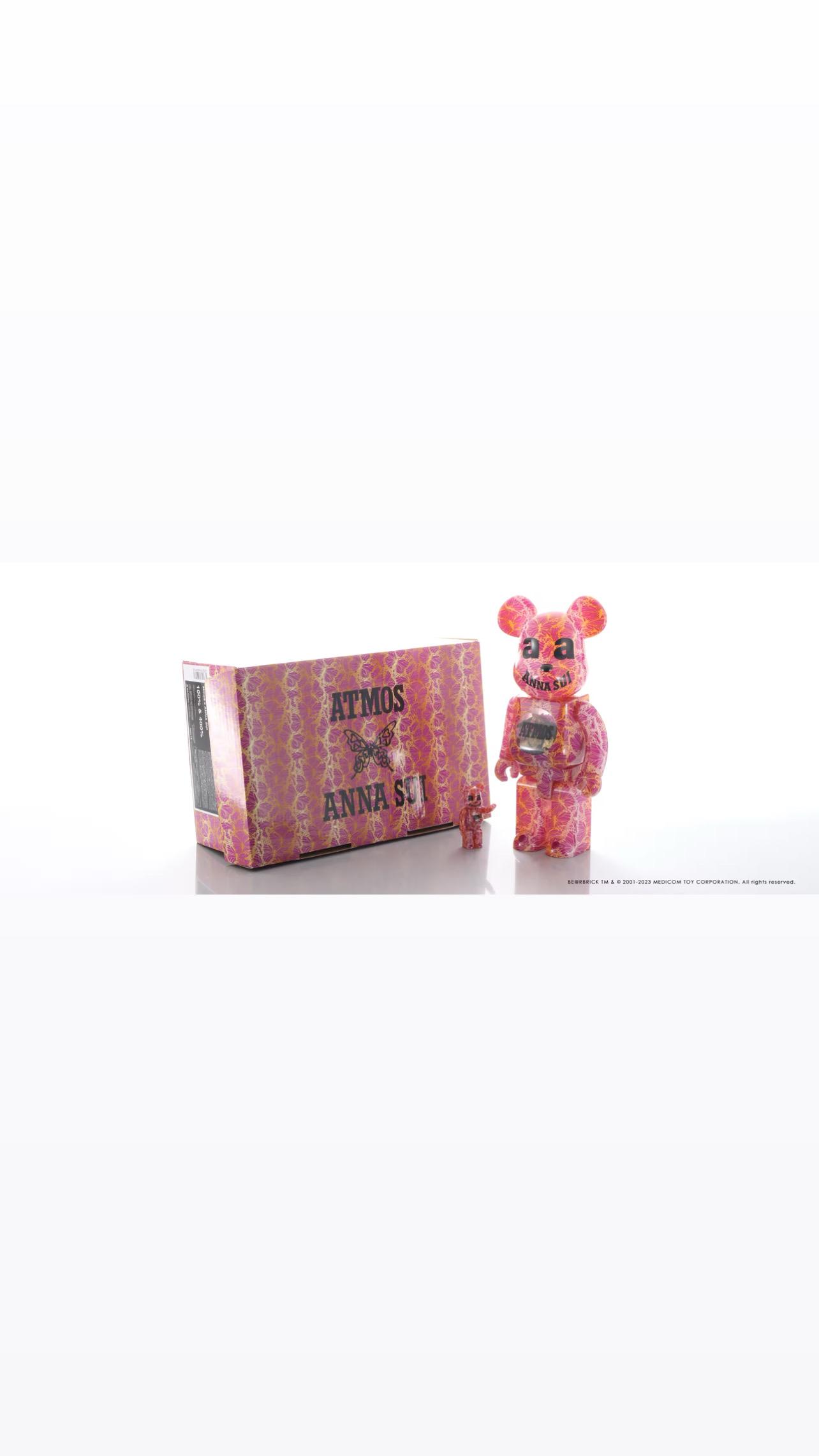 atmos Pink x ANNA SUI x Medicom Toy’s BEARBRICK