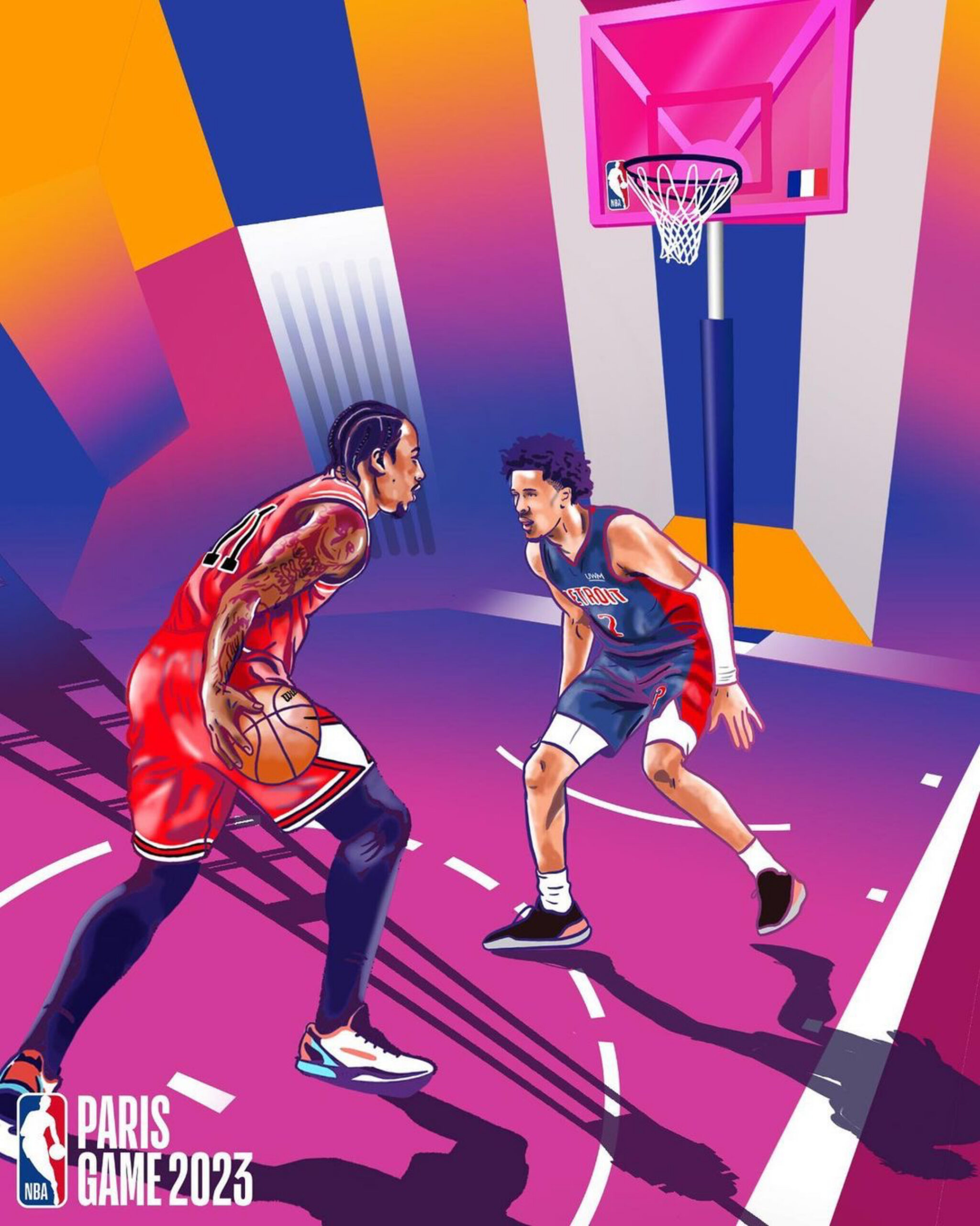 NBA PARIS 2023 – Chicago Bulls vs Detroit Pistons at the Accor Arena