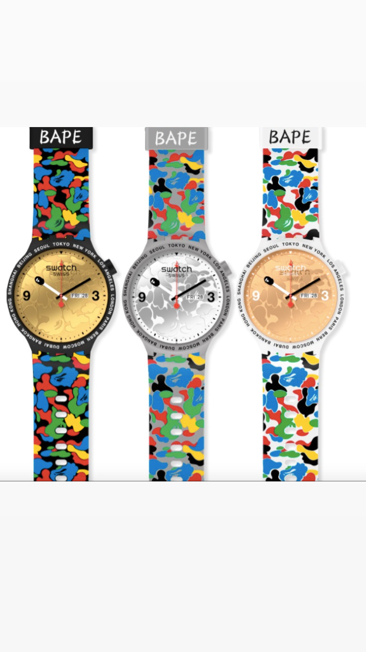 BAPE x Swatch Big Bold 2020