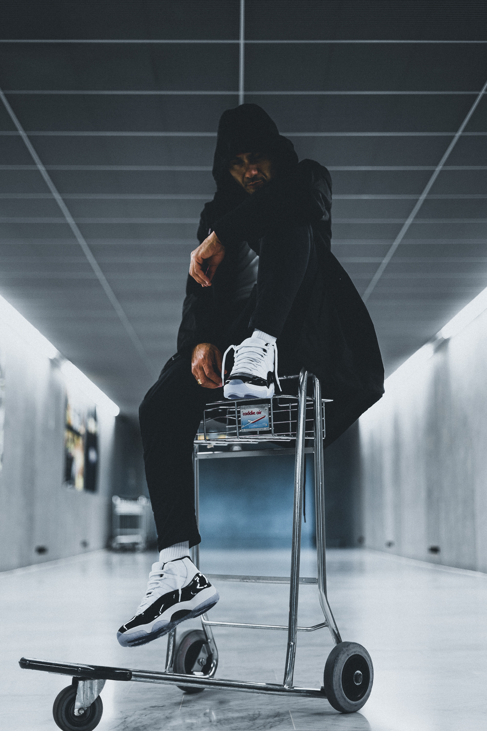 AIR JORDAN XI CONCORD + FRED PERRY OUTFIT