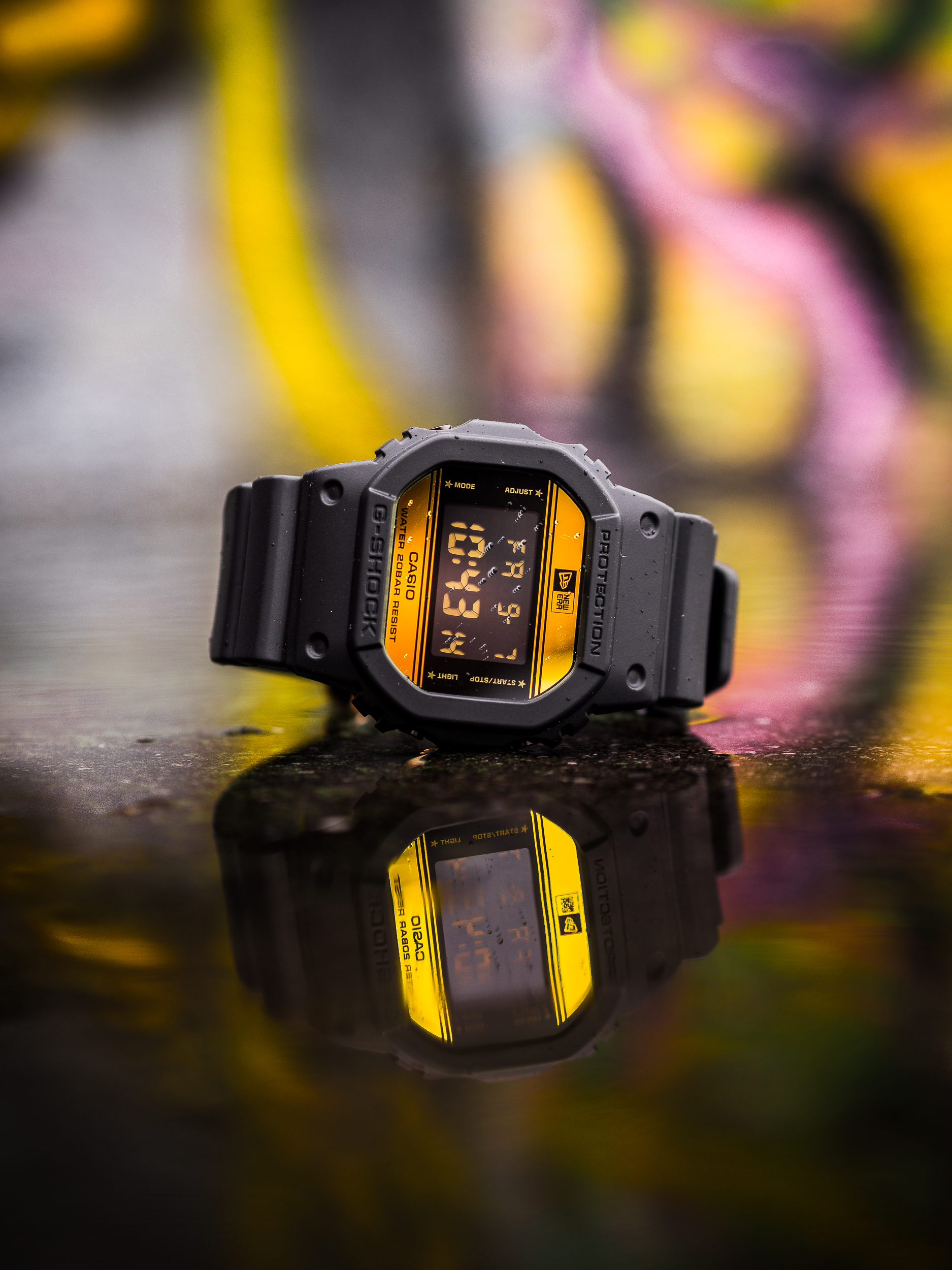 G-SHOCK DW-5600NE-1 X NEW ERA