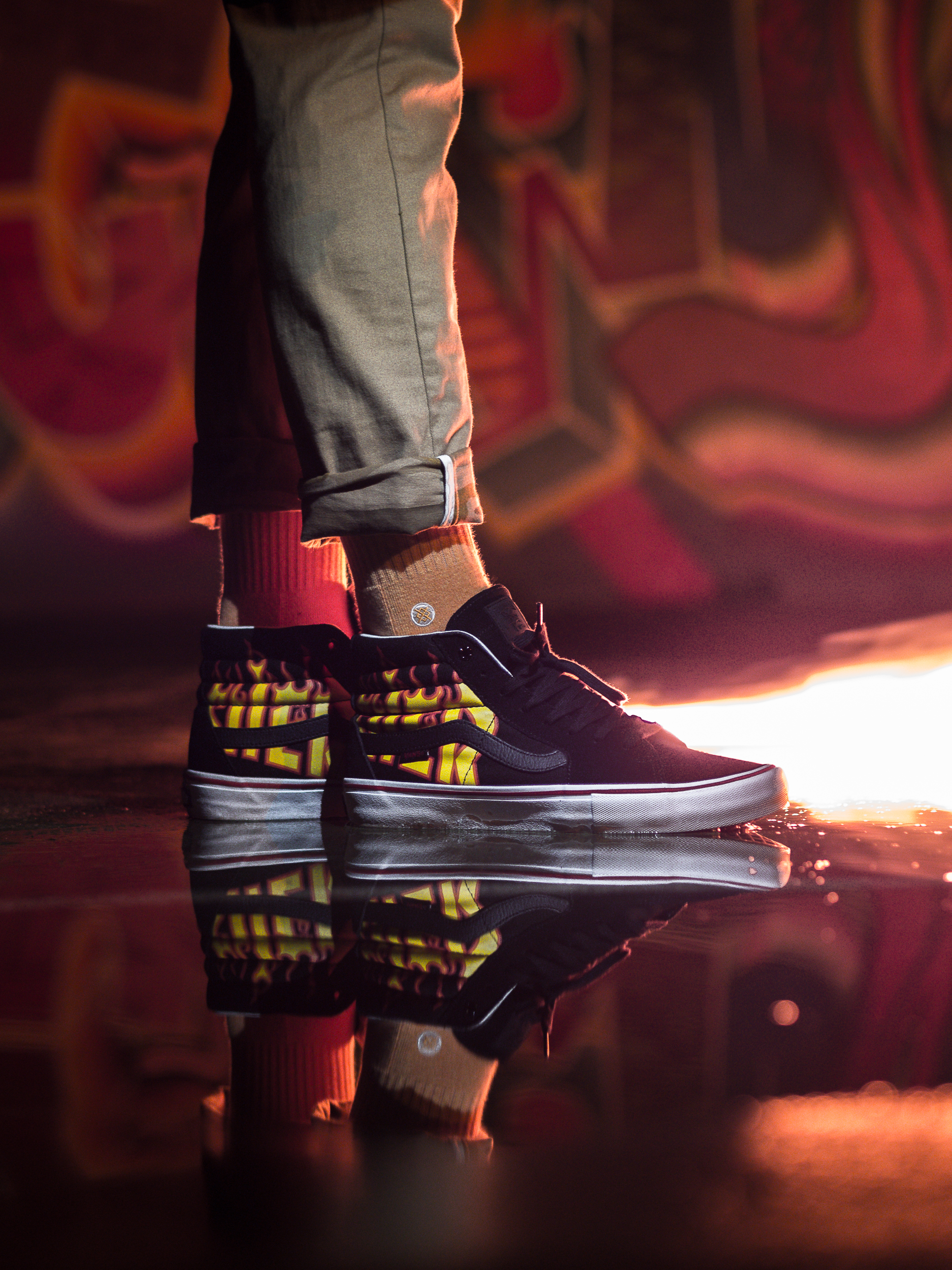 VANS X THRASHER SK8-HI PRO "Flame Logo"