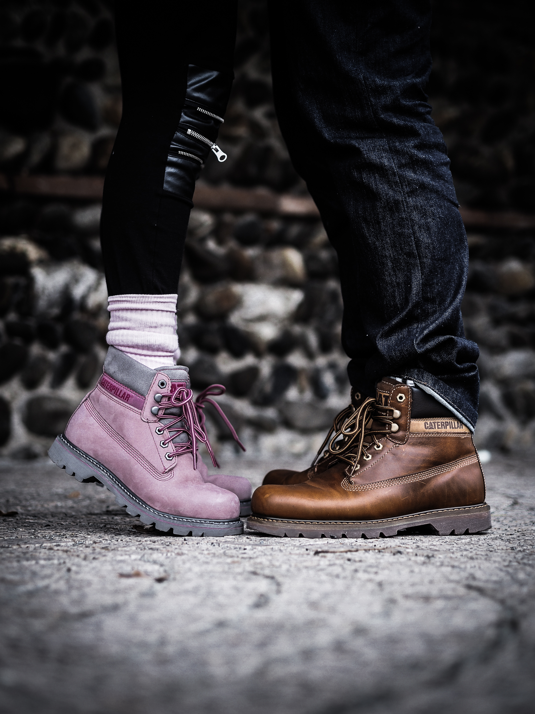 Pink ou Brown-Caterpillar Boots Colorado en Famille