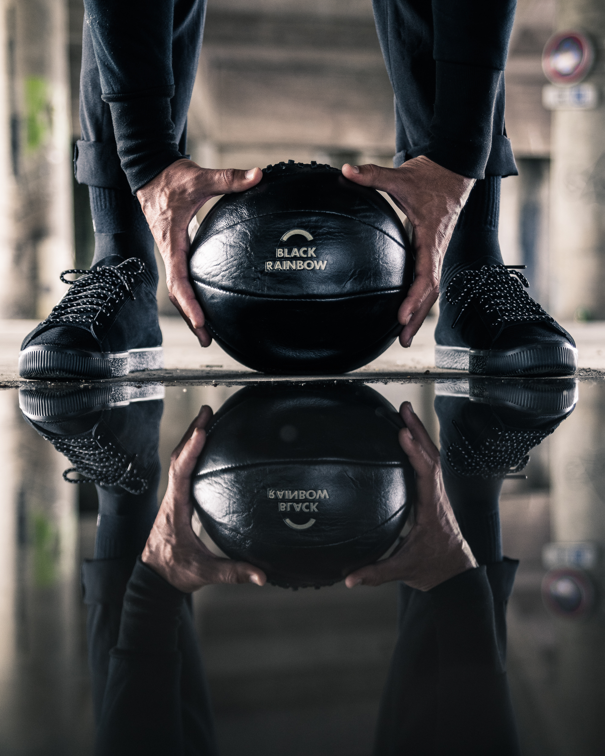 BlackRainbow X Puma Clyde Sock "Black"