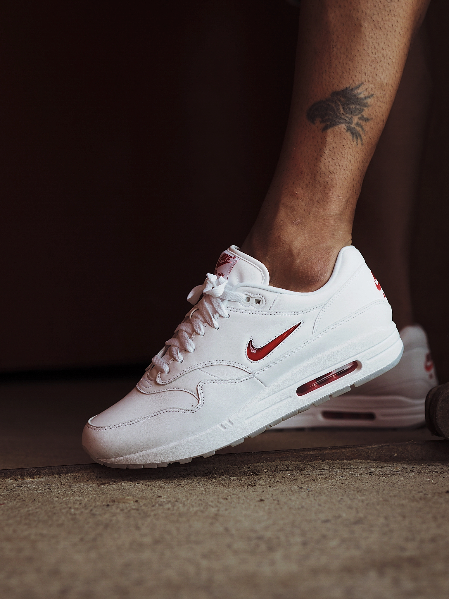 Nike Air Max 1 Jewel white/red