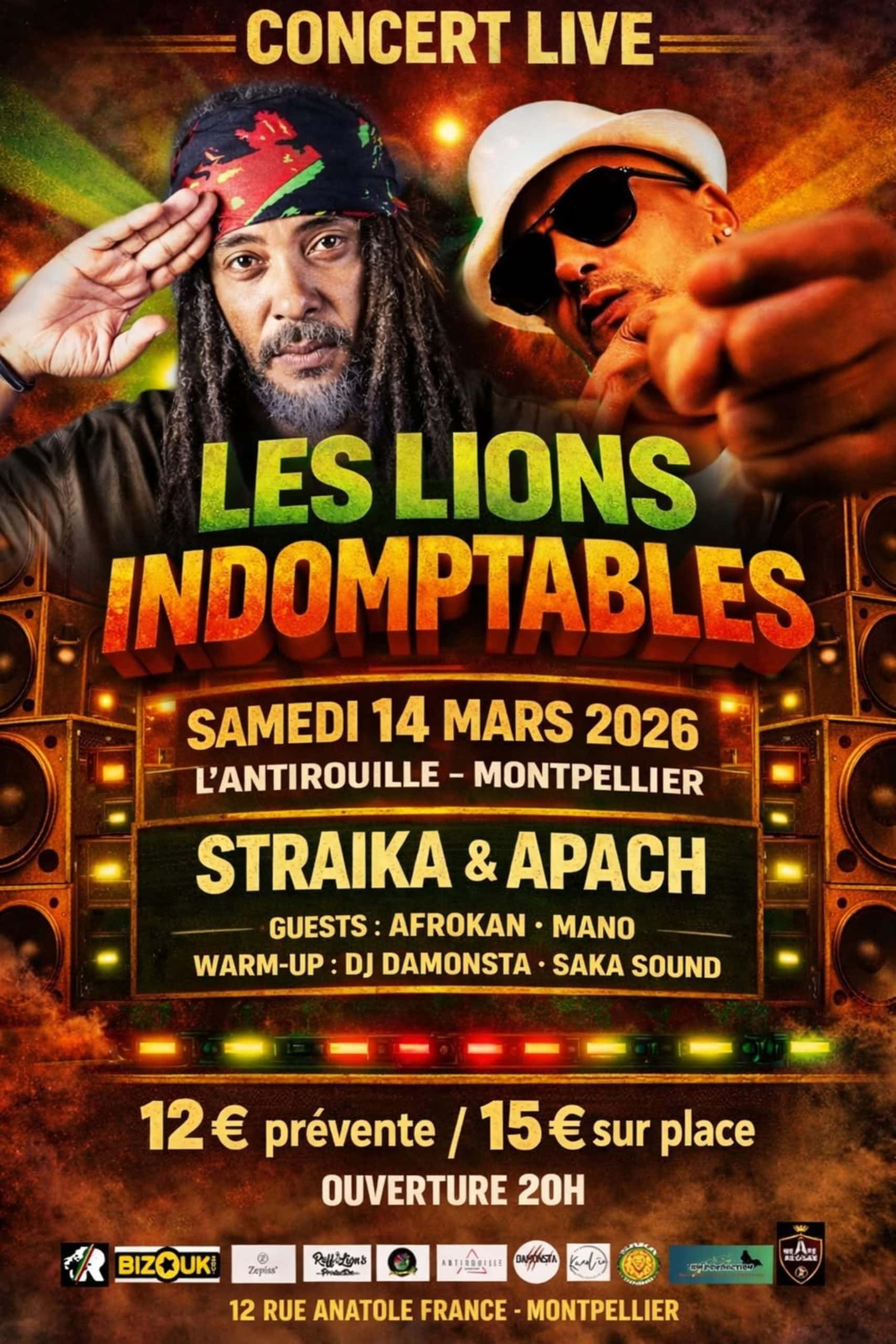 Les Lions Indomptables rugissent à Montpellier pour un concert événement à L’Antirouille