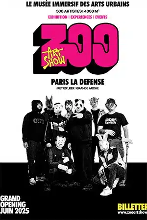 Paris La Défense accueille le plus grand musée éphémère d’art urbain d’Europe : le Zoo Art Show