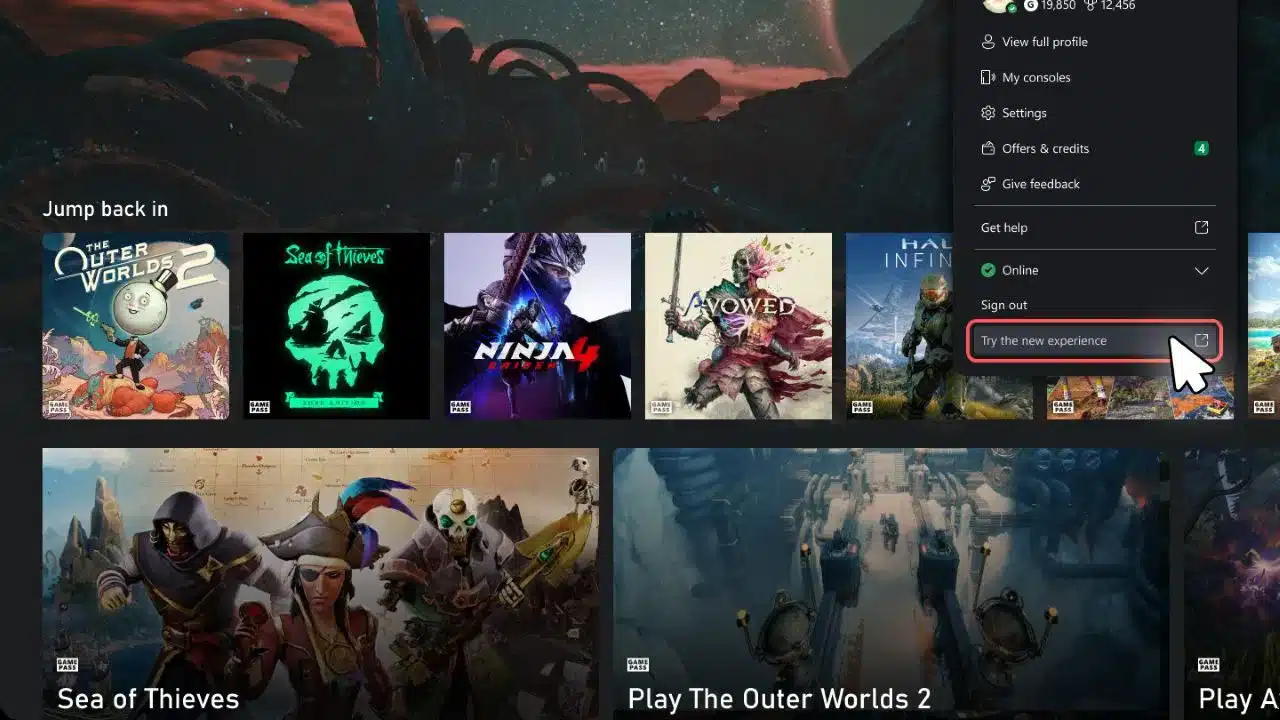 Microsoft modernise Xbox Cloud Gaming avec une nouvelle interface web en aperçu public