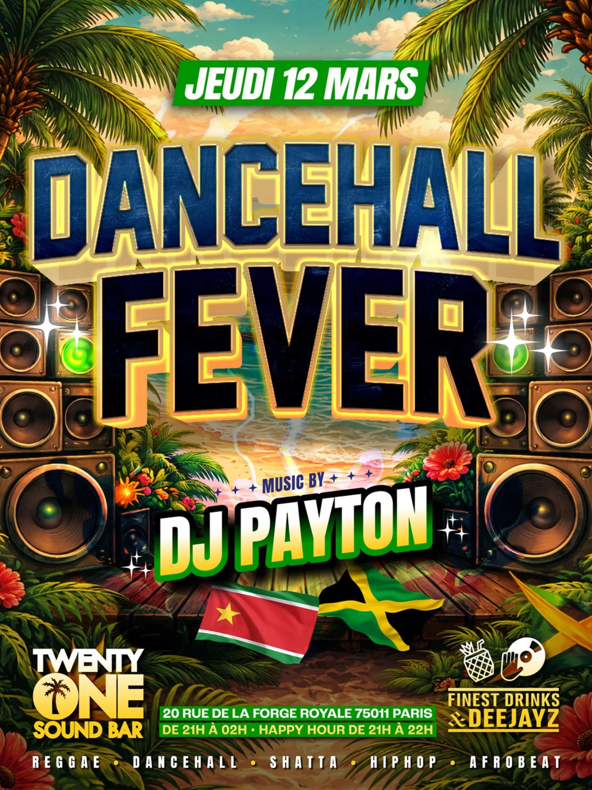 Paris : une soirée « Dancehall Fever » annoncée au Twenty One Sound Bar avec DJ Payton