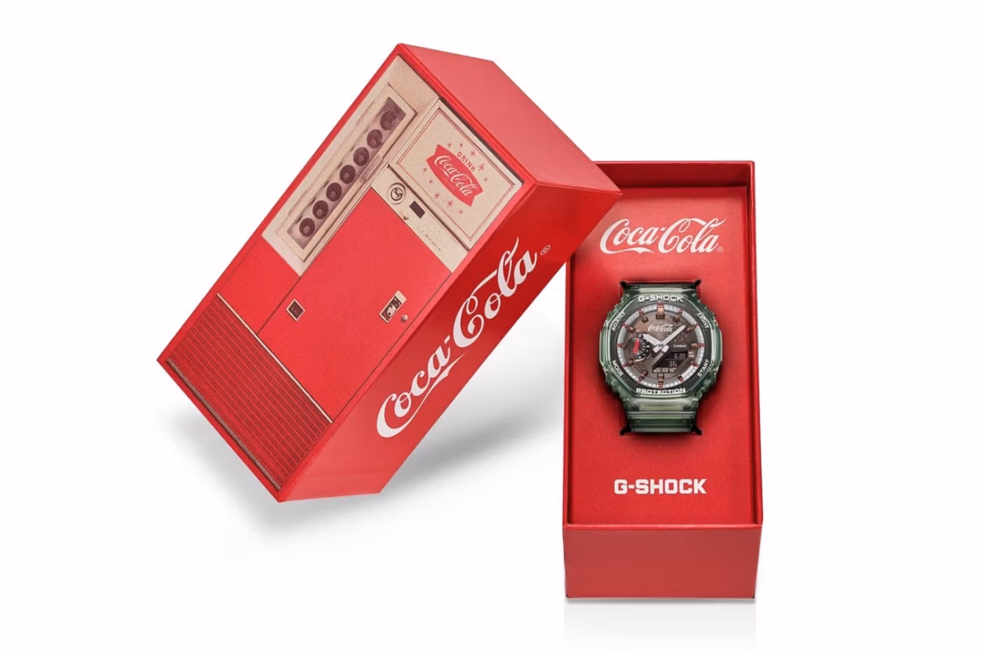 G-SHOCK célèbre les 140 ans de Coca-Cola avec une GA-2100 inspirée de la bouteille iconique