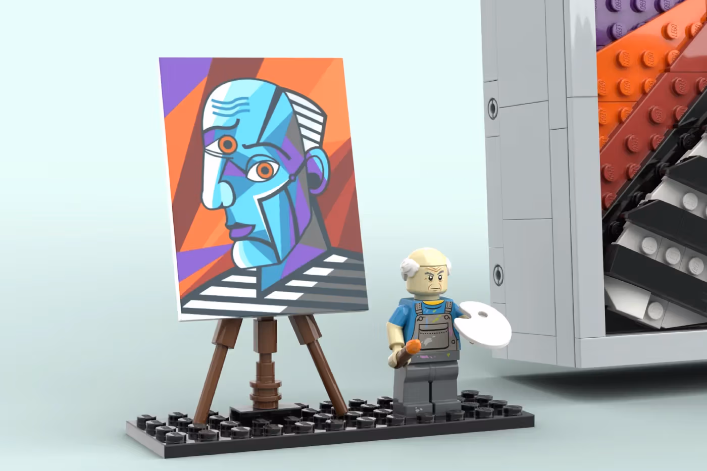 Un projet LEGO Ideas rend hommage à Picasso avec une œuvre cubiste construite en briques