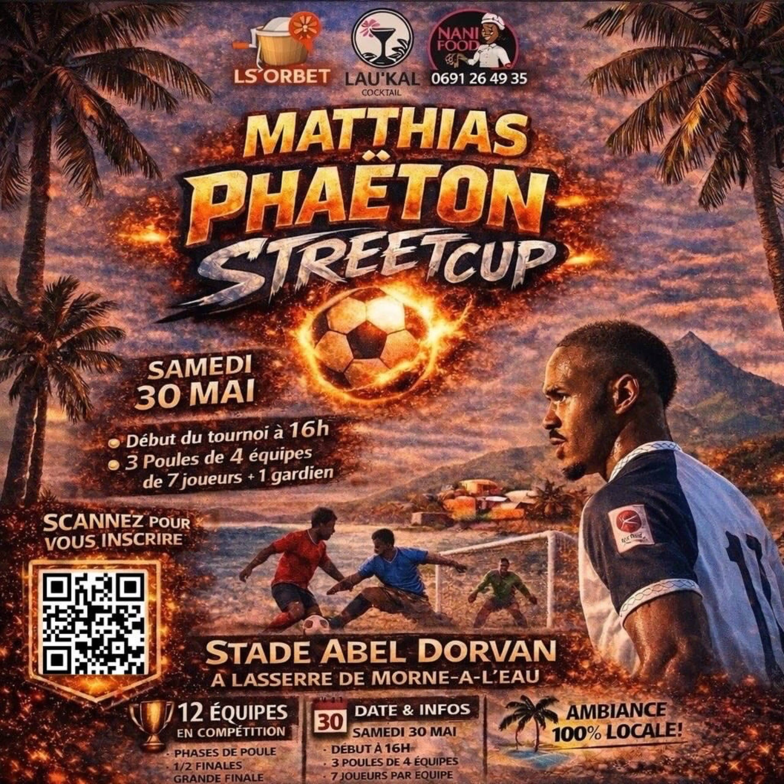La Matthias Phaëton Street Cup s’installe à Morne-à-l’Eau pour une journée dédiée au football et à la culture urbaine