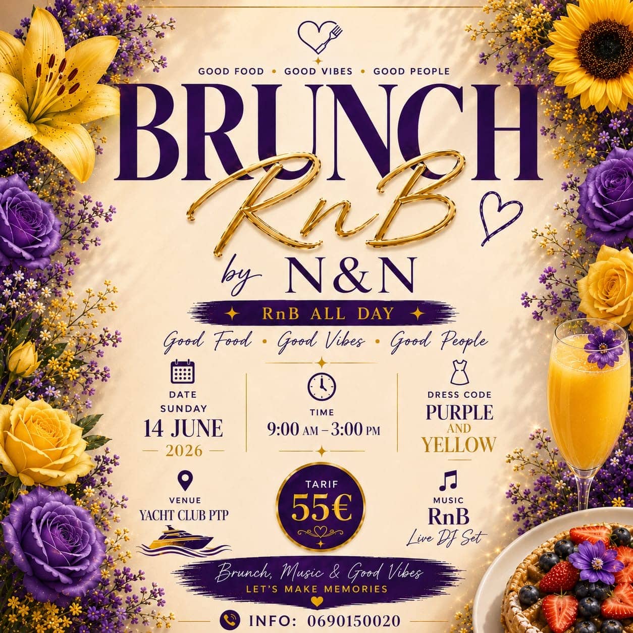 Brunch RnB by N&N : les classiques des années 90 et 2000 s’invitent au Yacht Club PTP