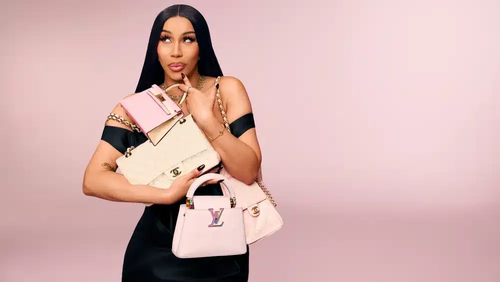 Cardi B devient l’ambassadrice mondiale de Fashionphile et confirme l’essor du luxe de seconde main