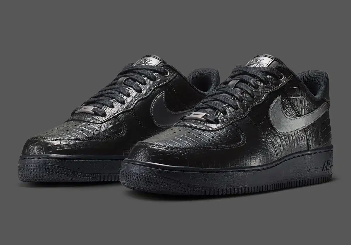 Nike Air Force 1 « Black Croc » : l’icône de Bruce Kilgore prend une allure premium