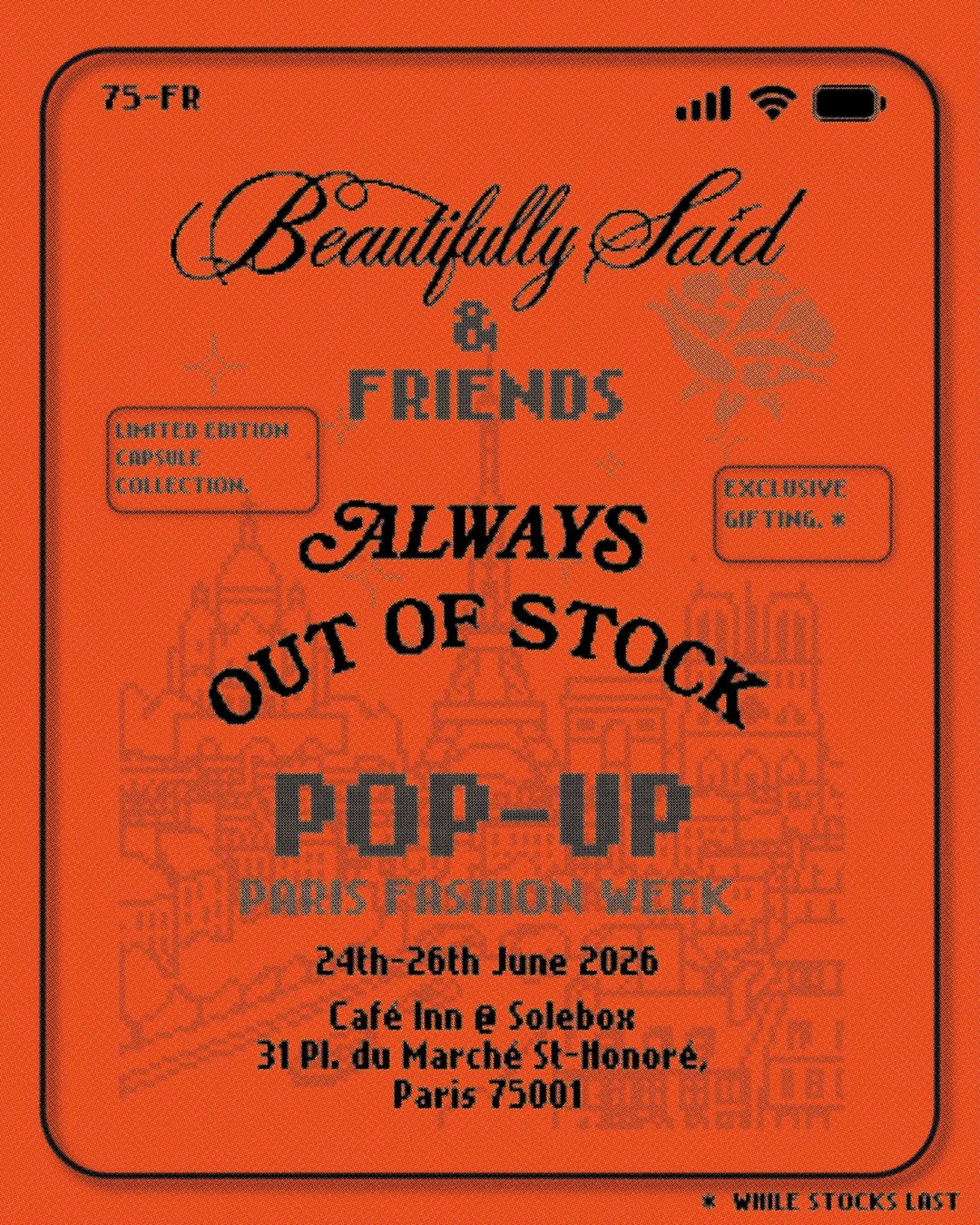Beautifully Said & Friends transforme Solebox Paris en hub culturel pendant la Fashion Week