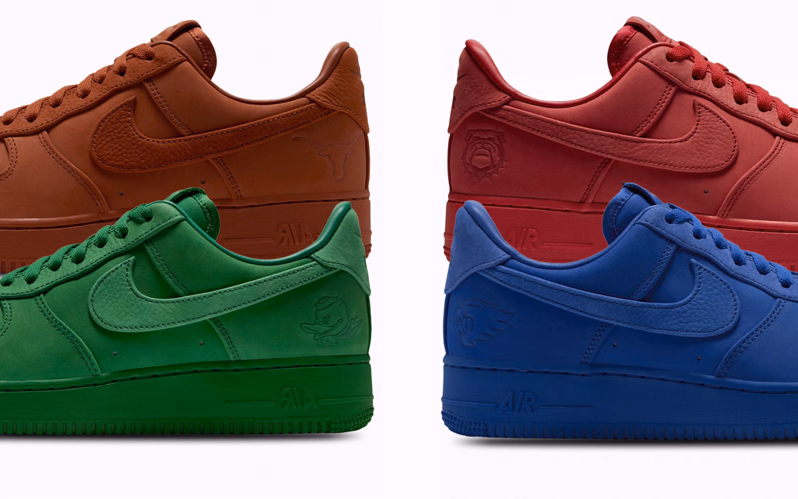 NCAA x NIKE AIR FORCE 1 LOW : QUATRE UNIVERSITÉS AMÉRICAINES S’INVITENT SUR L’ICÔNE DE NIKE
