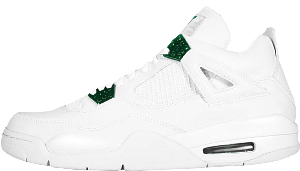 Air jordan 4 retro white green