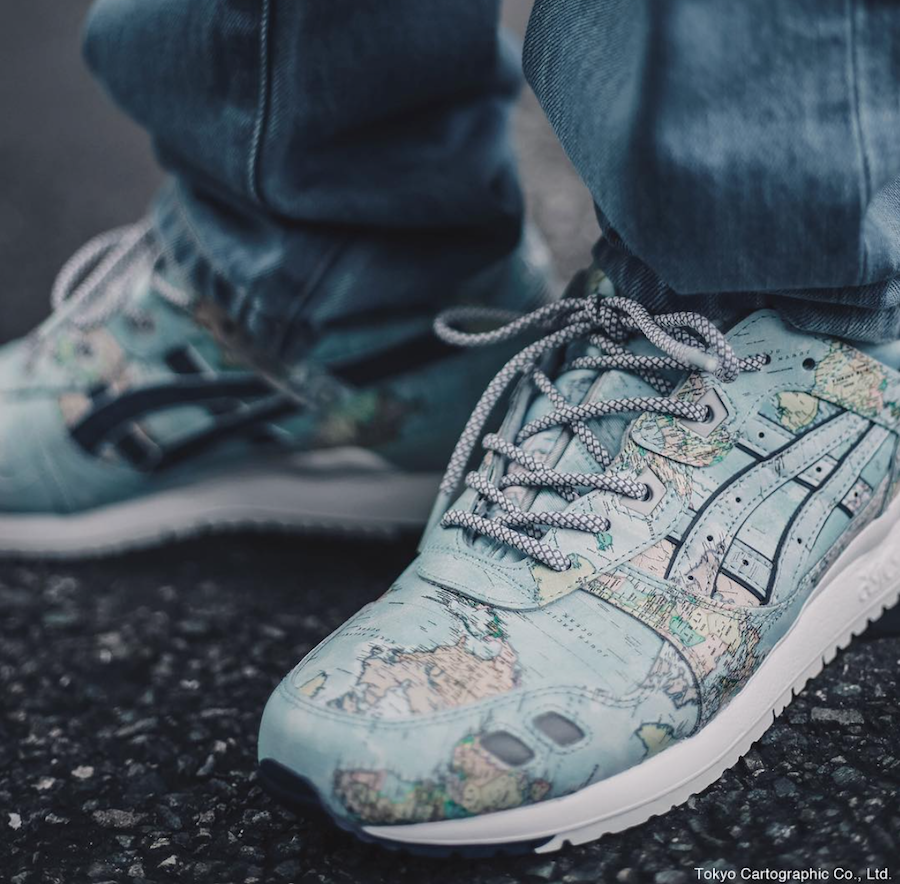 ASICS GEL LYTE III "WORLD MAP" ATMOS EXCLUSIVE