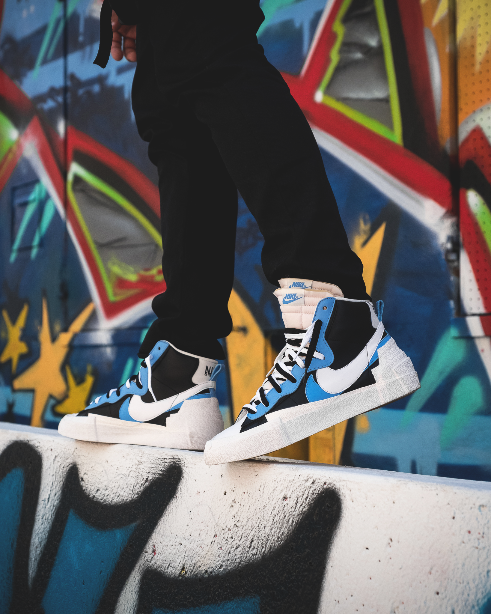 NIKE BLAZER MID X SACAI « BLAZER WITH THE DUNK » BLUE