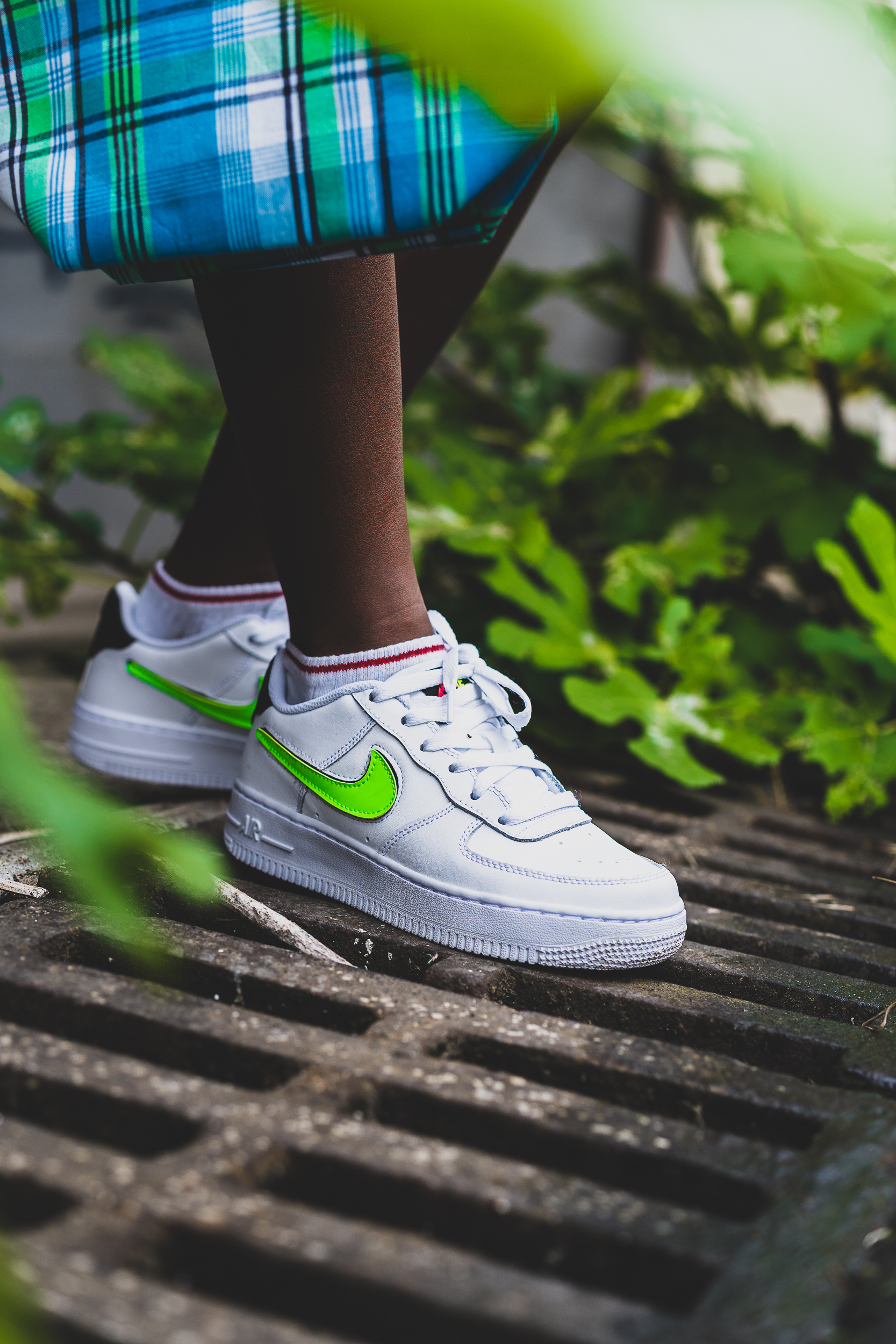 NIKE AIR FORCE 1 VELCRO SWOOSH « WHITE GREEN »