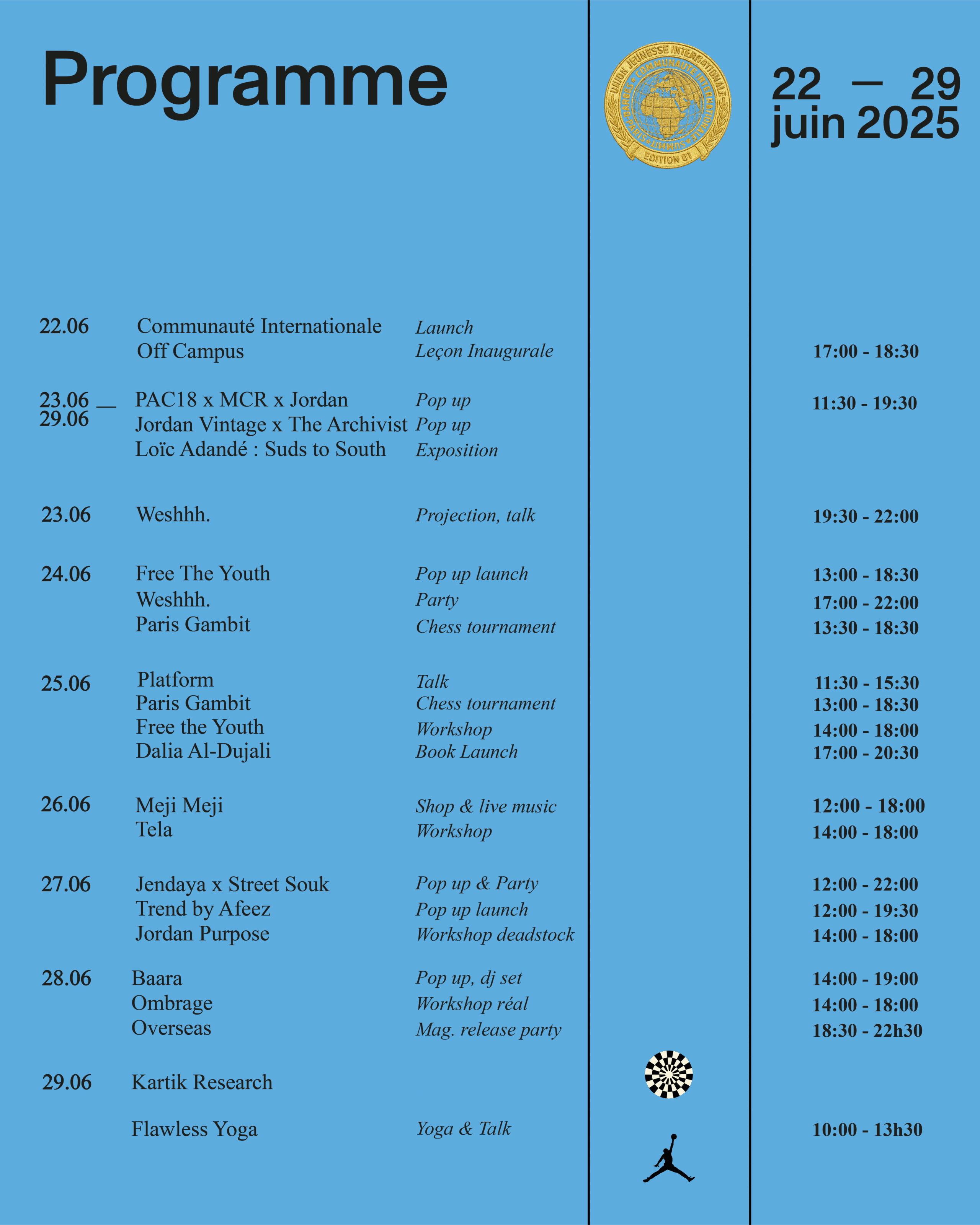 Jordan Brand x l’Union de la Jeunesse Internationale « Community International Summit », photo 1