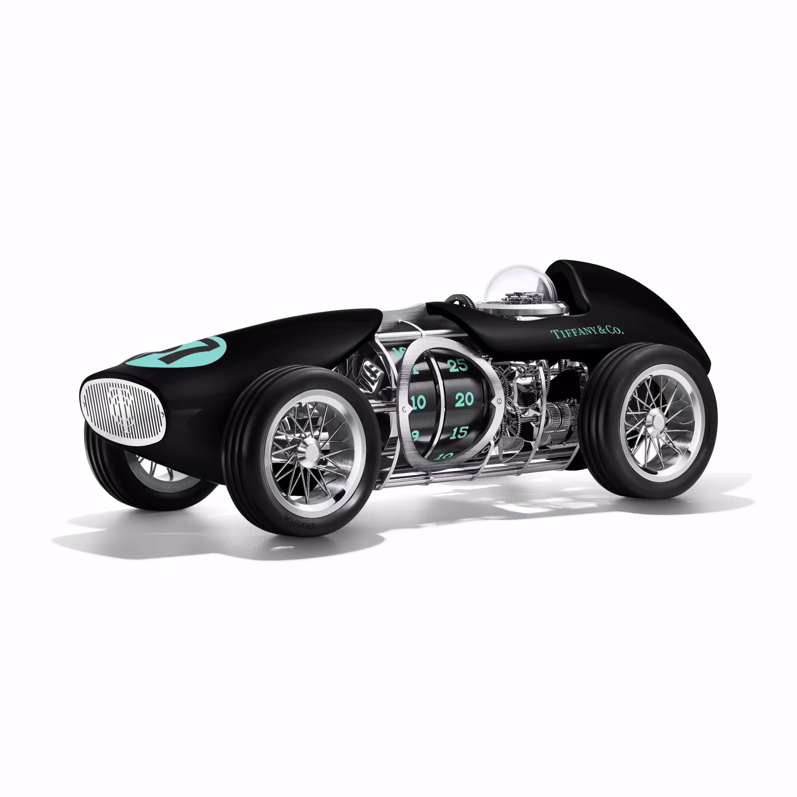Tiffany & Co. réinvente l’horlogerie avec ses objets d’art “Time for Speed” et “Tiffany Airways”