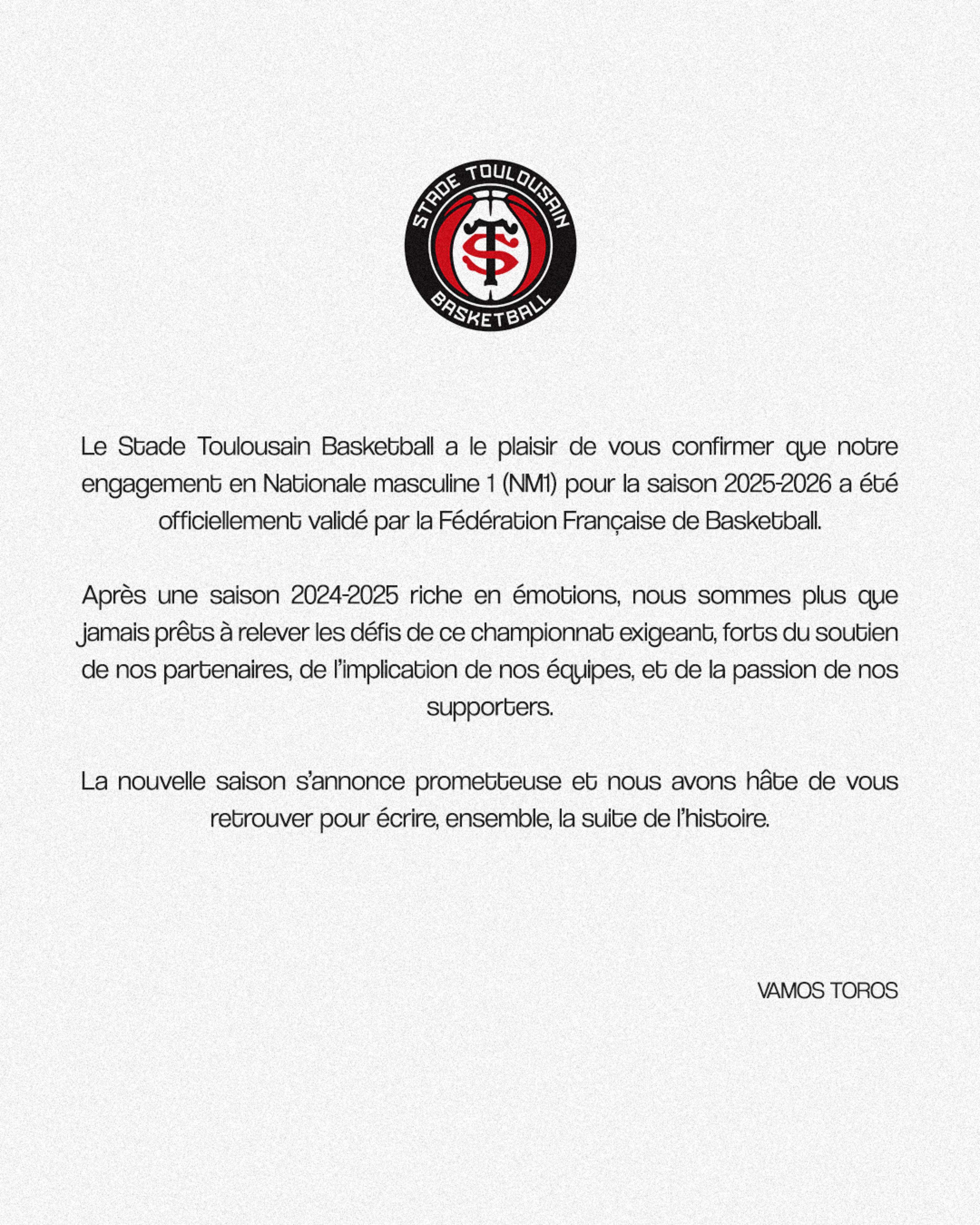Le Stade Toulousain BasketBall confirmé en Nationale Masculine 1 pour la saison 2025-2026, photo 2