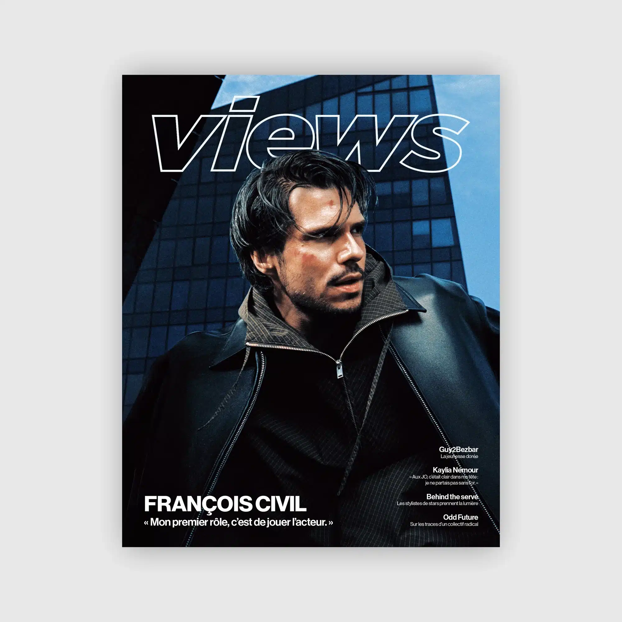 François Civil en couverture du troisième numéro de Views Magazine