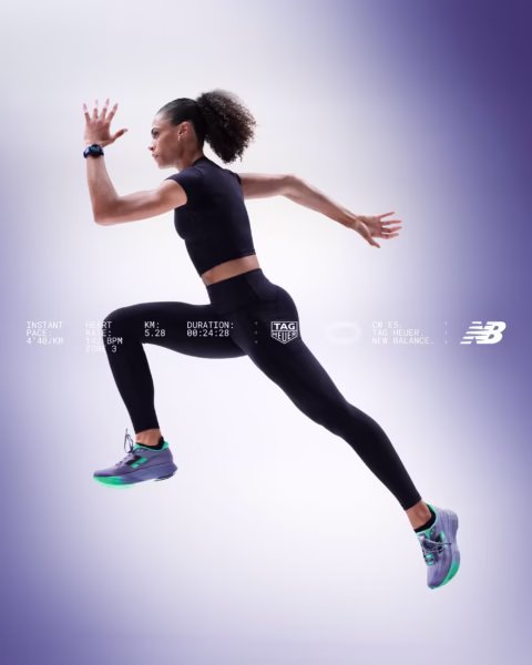TAG Heuer et New Balance s’unissent : la performance rencontre le luxe avec la Connected Calibre E5 x FuelCell SuperComp Elite v5, photo 2