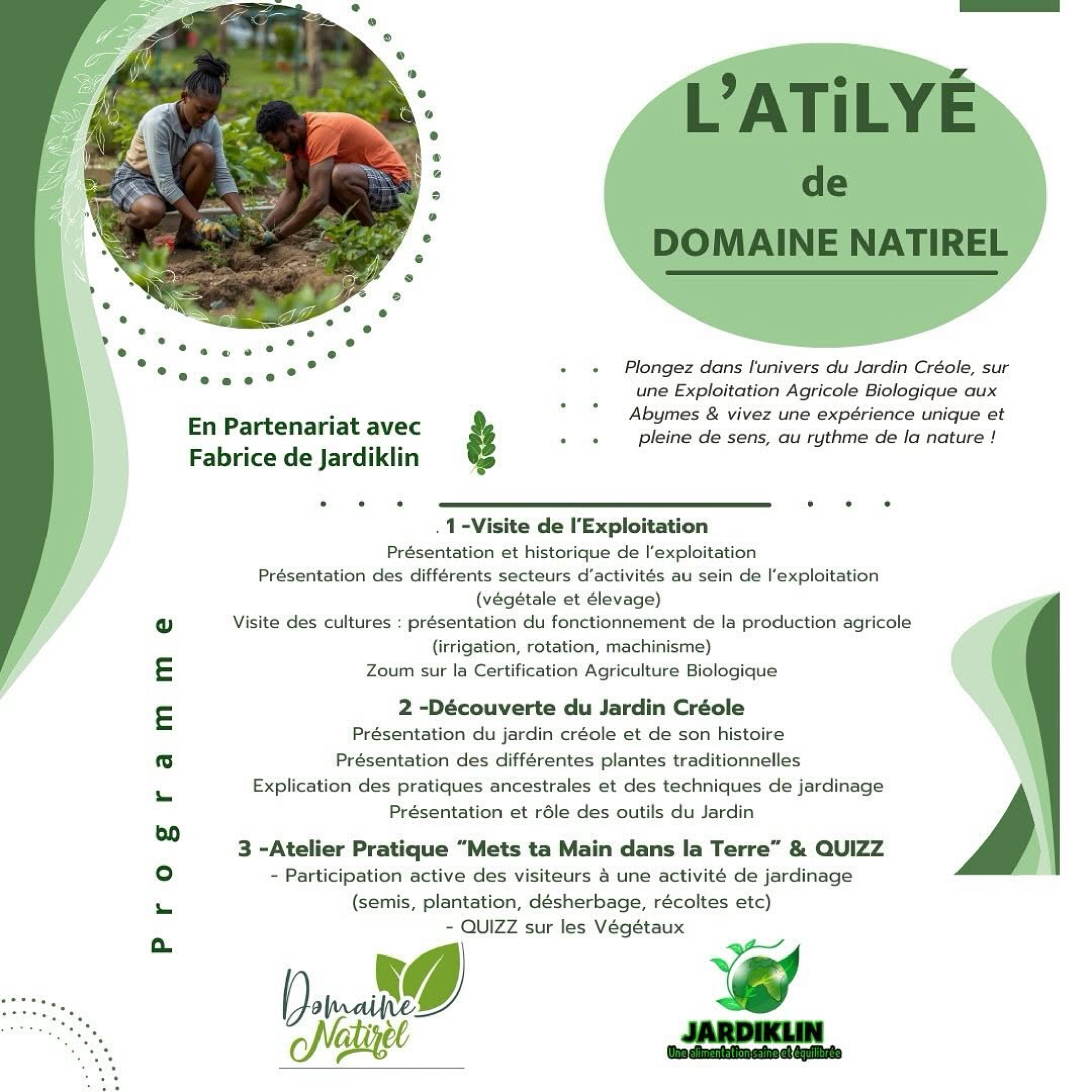 L’ATILYÉ de Domaine Natirèl : une immersion vivante au cœur du Jardin Créole, photo 1