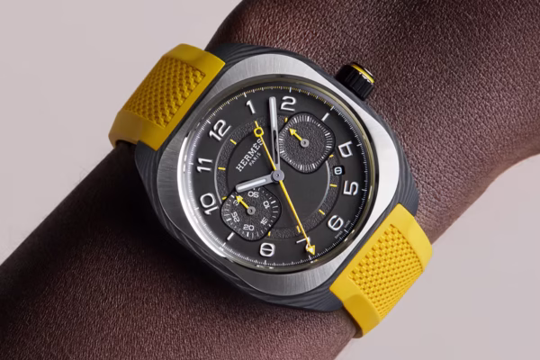 Hermès H08 Chronograph “Jaune de Naples” : la puissance maîtrisée du temps, photo 3