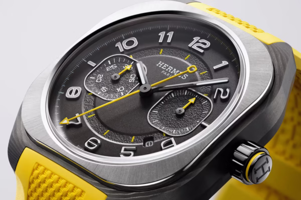 Hermès H08 Chronograph “Jaune de Naples” : la puissance maîtrisée du temps, photo 2