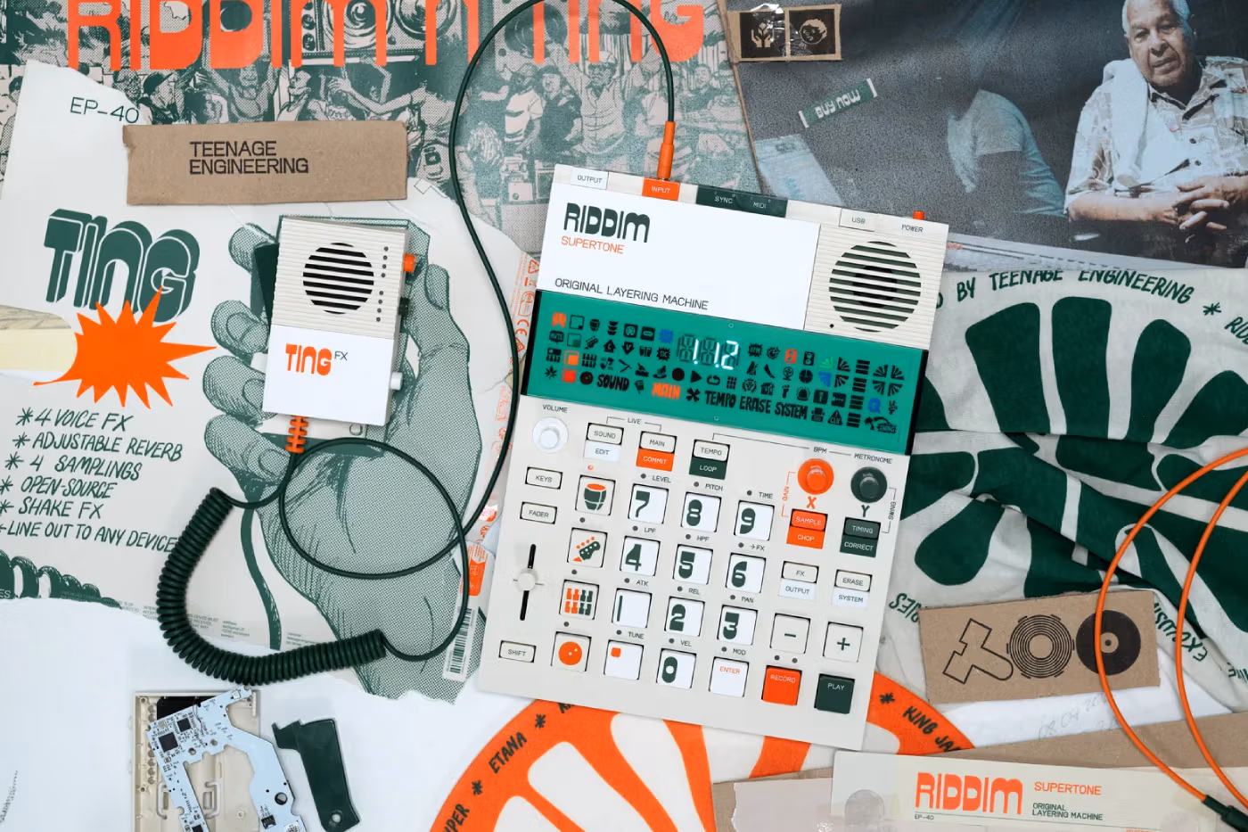 Teenage Engineering présente le EP-40 riddim n’ ting, un sampler et séquenceur inspiré du reggae et taillé pour la scène