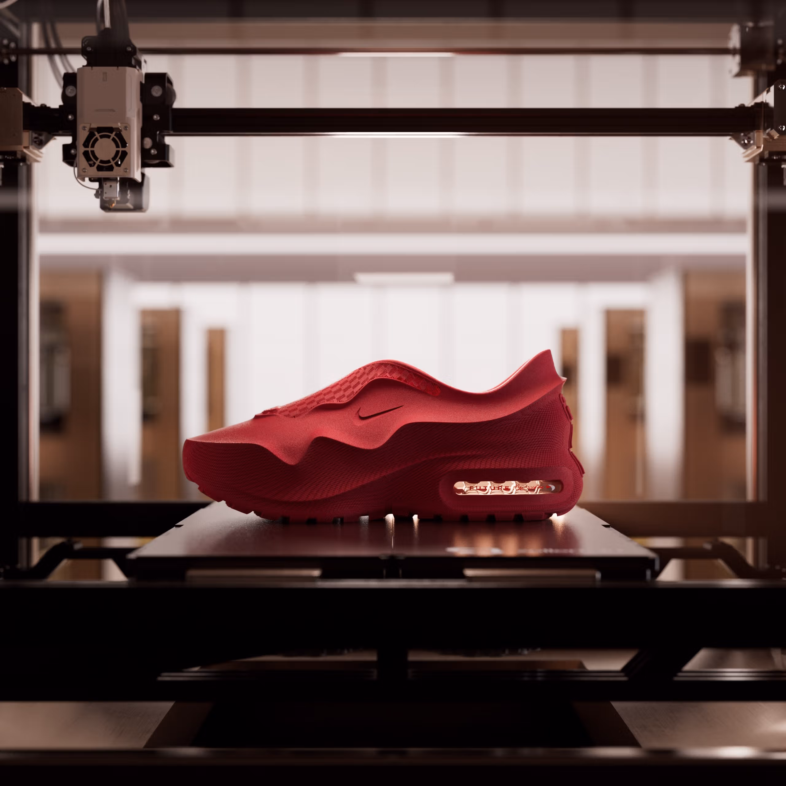 Nike Air Max 1000 “Red/Atomic Green” : la sneaker 3D-printed la plus ambitieuse de Nike arrive sur Zellerfeld