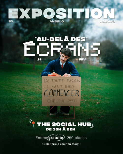 « Au-delà des écrans » : Angelo Rachou signe une exposition caritative à The Social Hub Toulouse pour la santé mentale mondiale