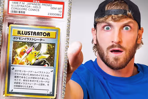Logan paul pokemon pikachu illustrator card guinness world record goldin auctions 16 million usd sale 001