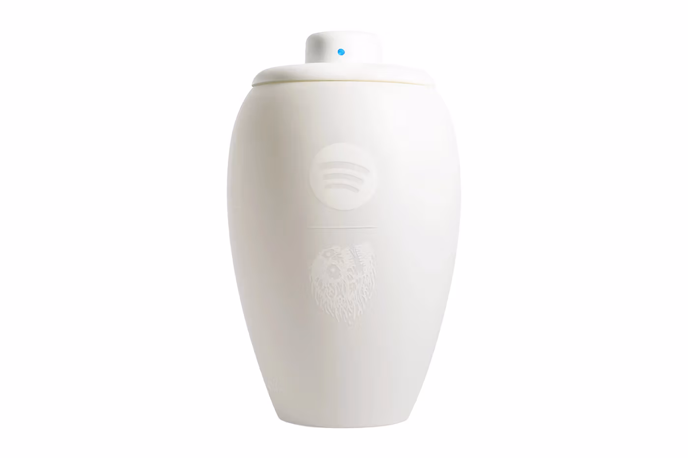 Liquid Death x Spotify : une urne-enceinte pour écouter sa playlist… dans l’au-delà