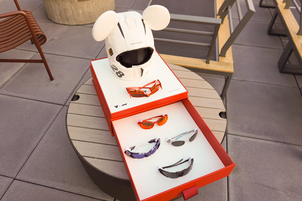 Gentle Monster s’allie à Disney et à Formula 1 : une collaboration à pleine vitesse