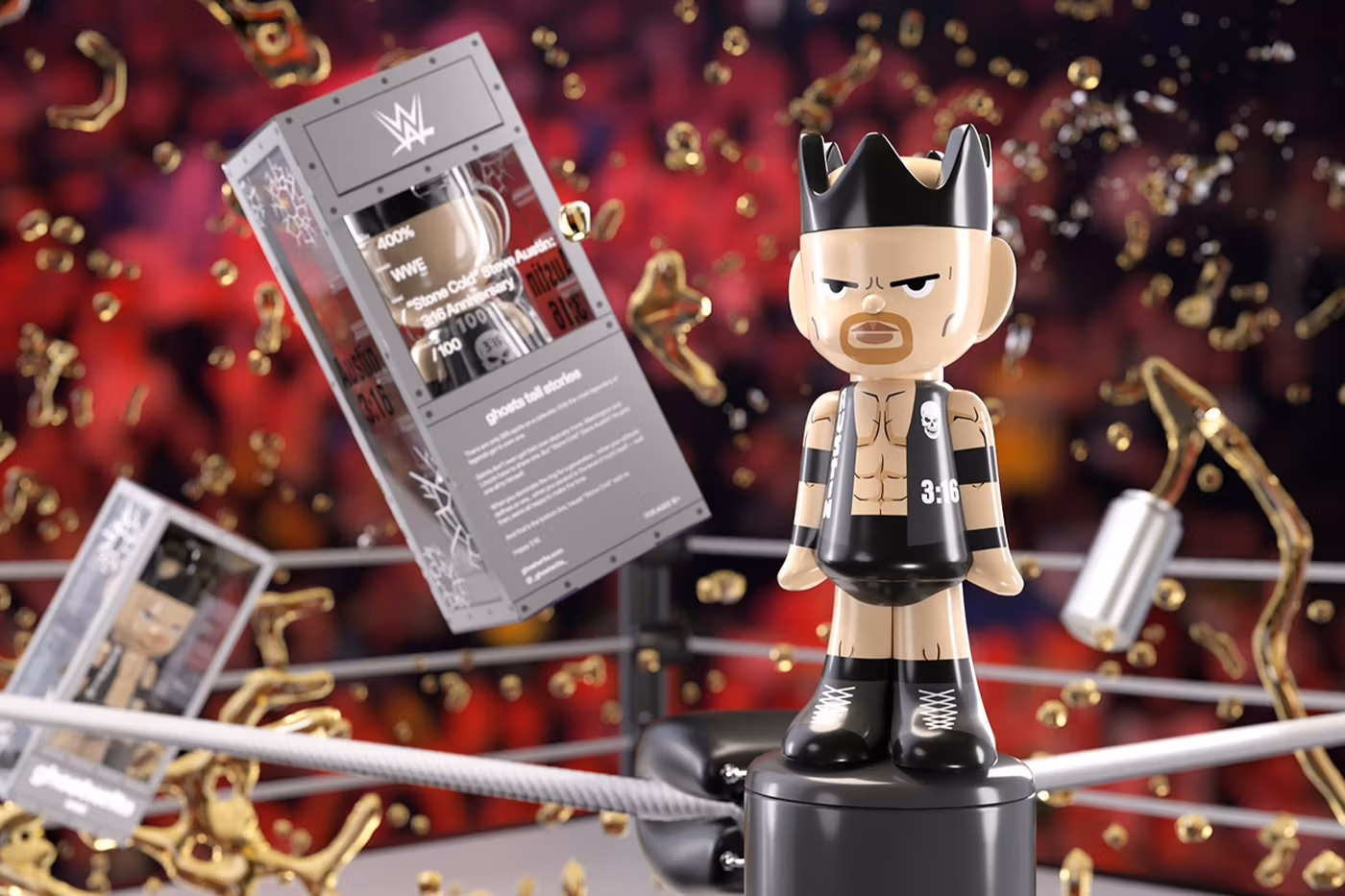 Ghostwrite et WWE lancent une figurine collector « Stone Cold » Steve Austin en édition limitée