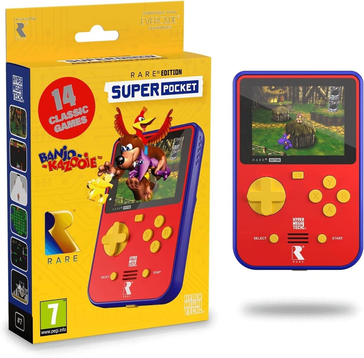 HyperMegaTech! dévoile la Super Pocket Rare Edition, nouvelle console portable dédiée aux classiques de Rare, photo 1