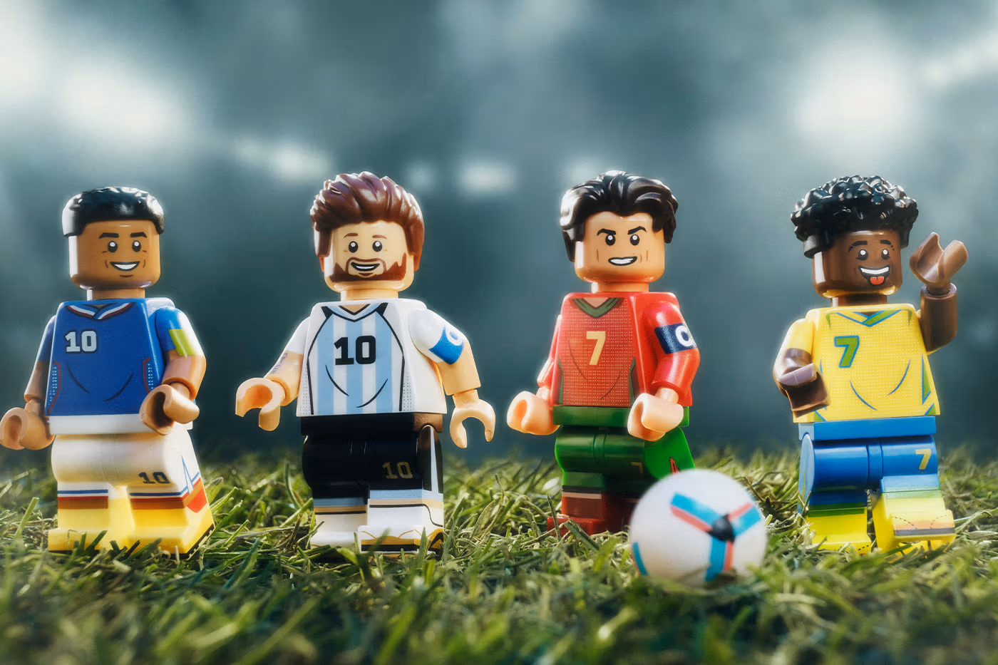 Cristiano Ronaldo, Lionel Messi, Mbappé et Vini Jr deviennent des icônes LEGO