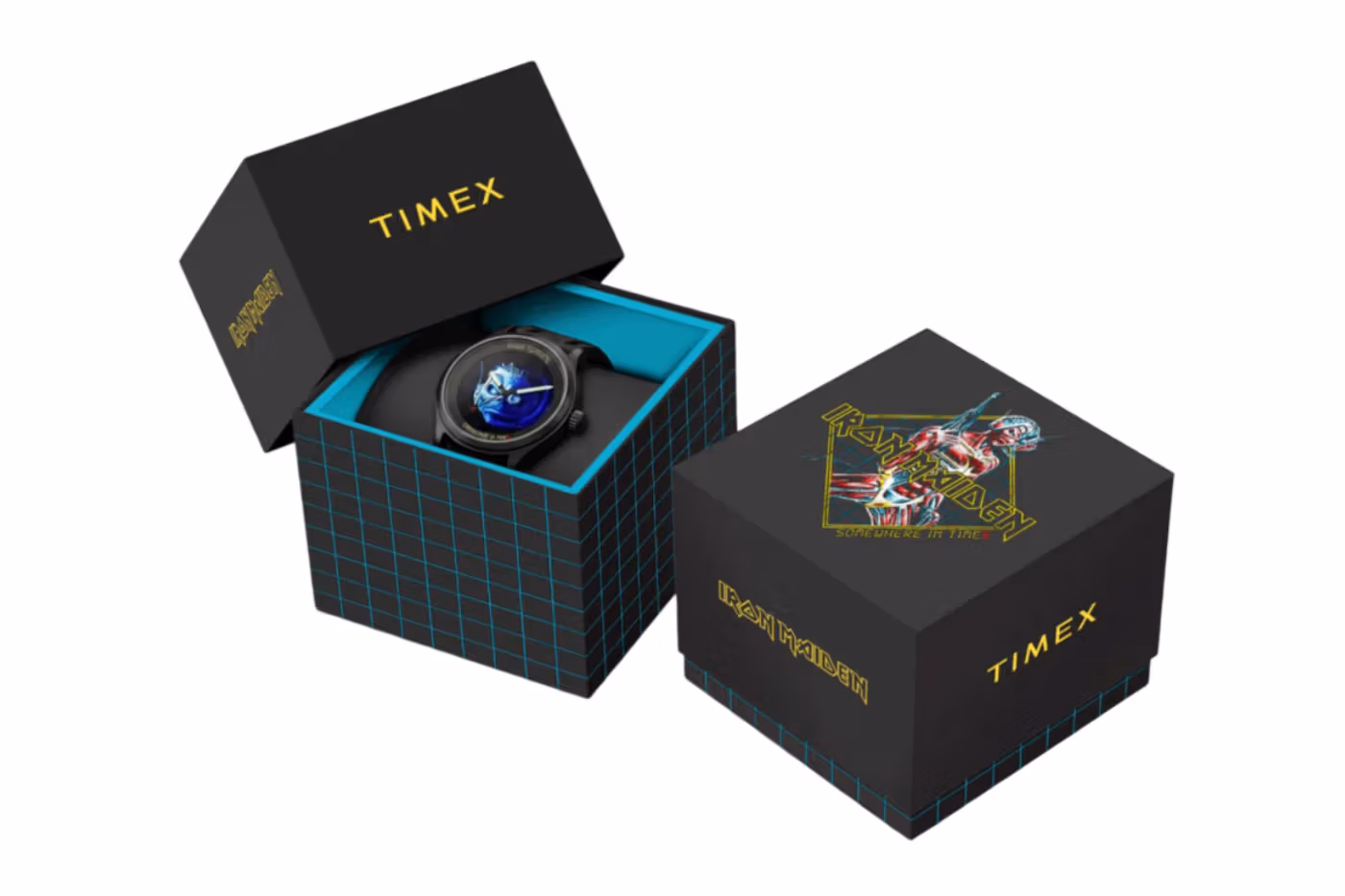 Iron Maiden x Timex 1986 Tribute : la montre collector qui ressuscite l’univers futuriste de Somewhere in Time