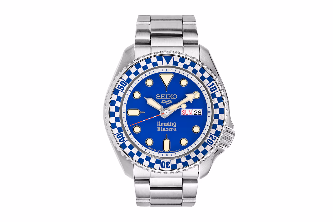 Rowing Blazers Wind Vintage Seiko 38mm 42mm rally diver Collaboration Release Info, photo 11