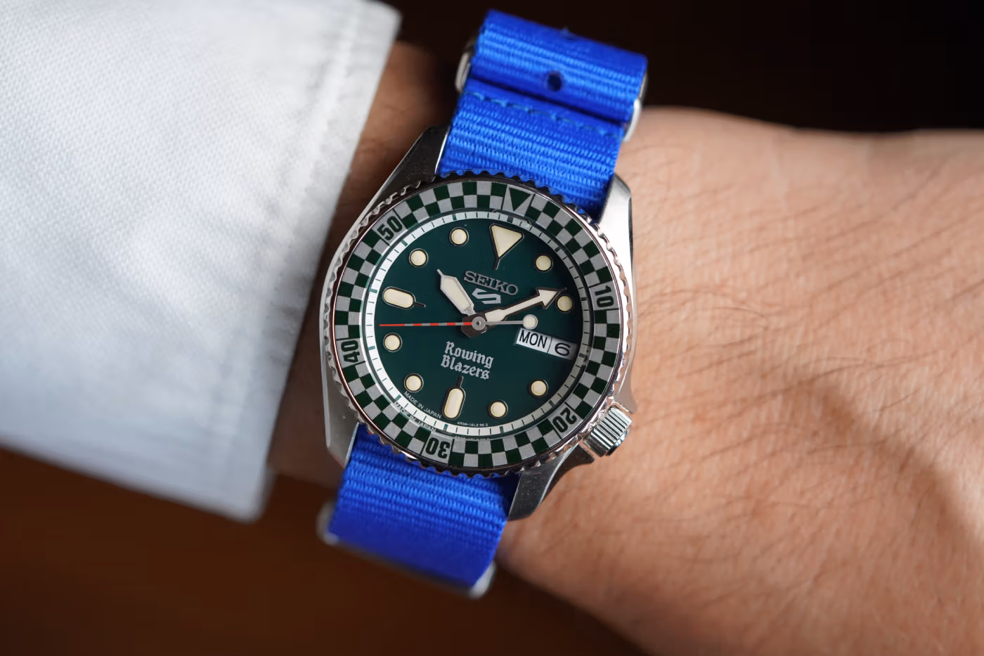 Rowing Blazers Wind Vintage Seiko 38mm 42mm rally diver Collaboration Release Info, photo 2